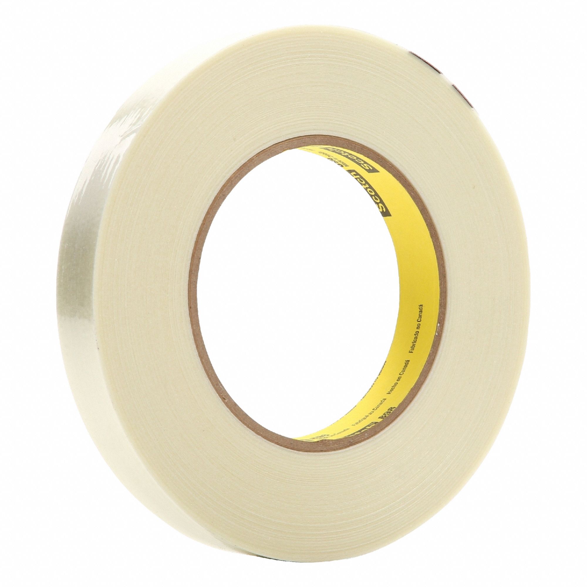 Strapping Tape: 6.6 mil Tape Thick, 3/4 in x 180 ft, Clear, 2 PK