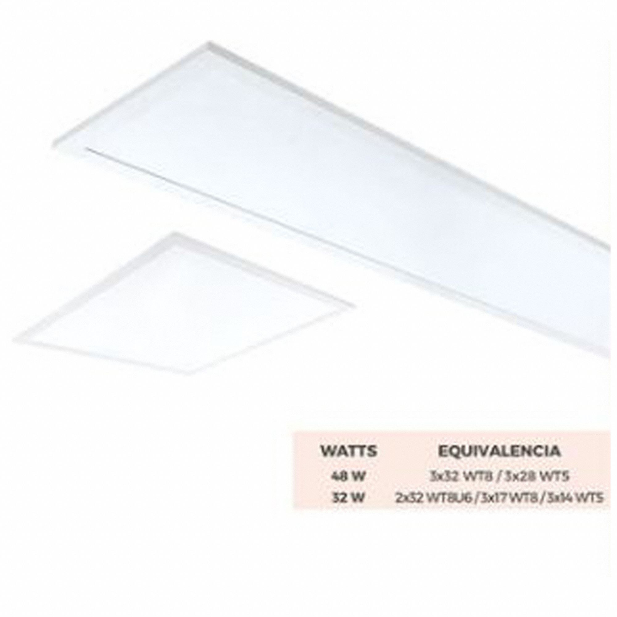 LUCECO Luminaria de Panel Plano,32.0W,5000K Luminarias de Panel Plano