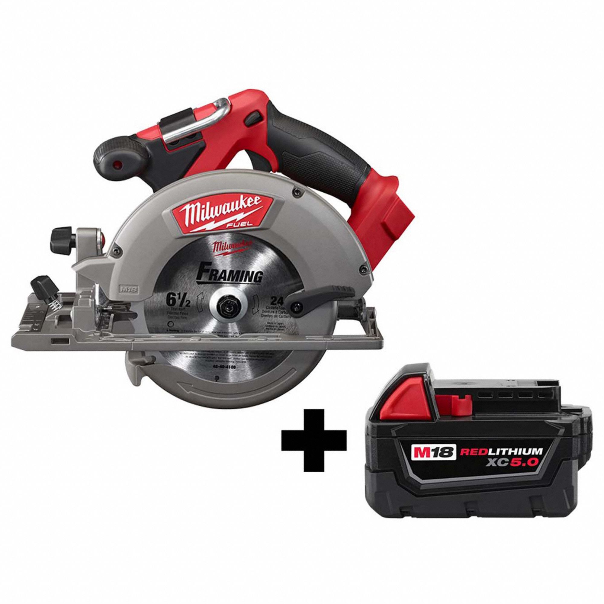 Circular Saw, 7 1/4 in Blade Dia., Right Blade Side, Bevel Angle Range