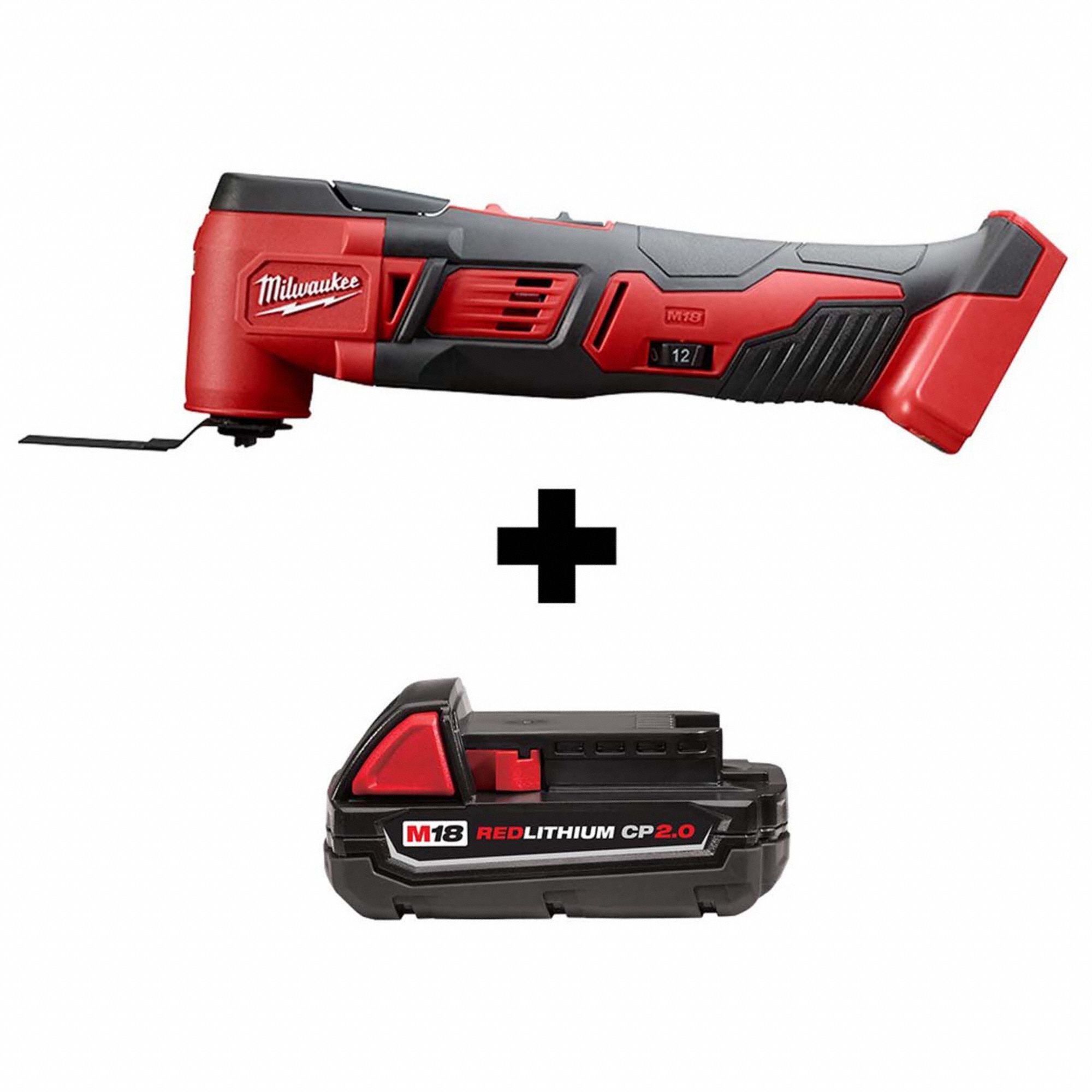 Oscillating Tool Kit: 3.2° Oscillation Angle, Brushless Motor, 2.0 Ah, M18™, Battery Included