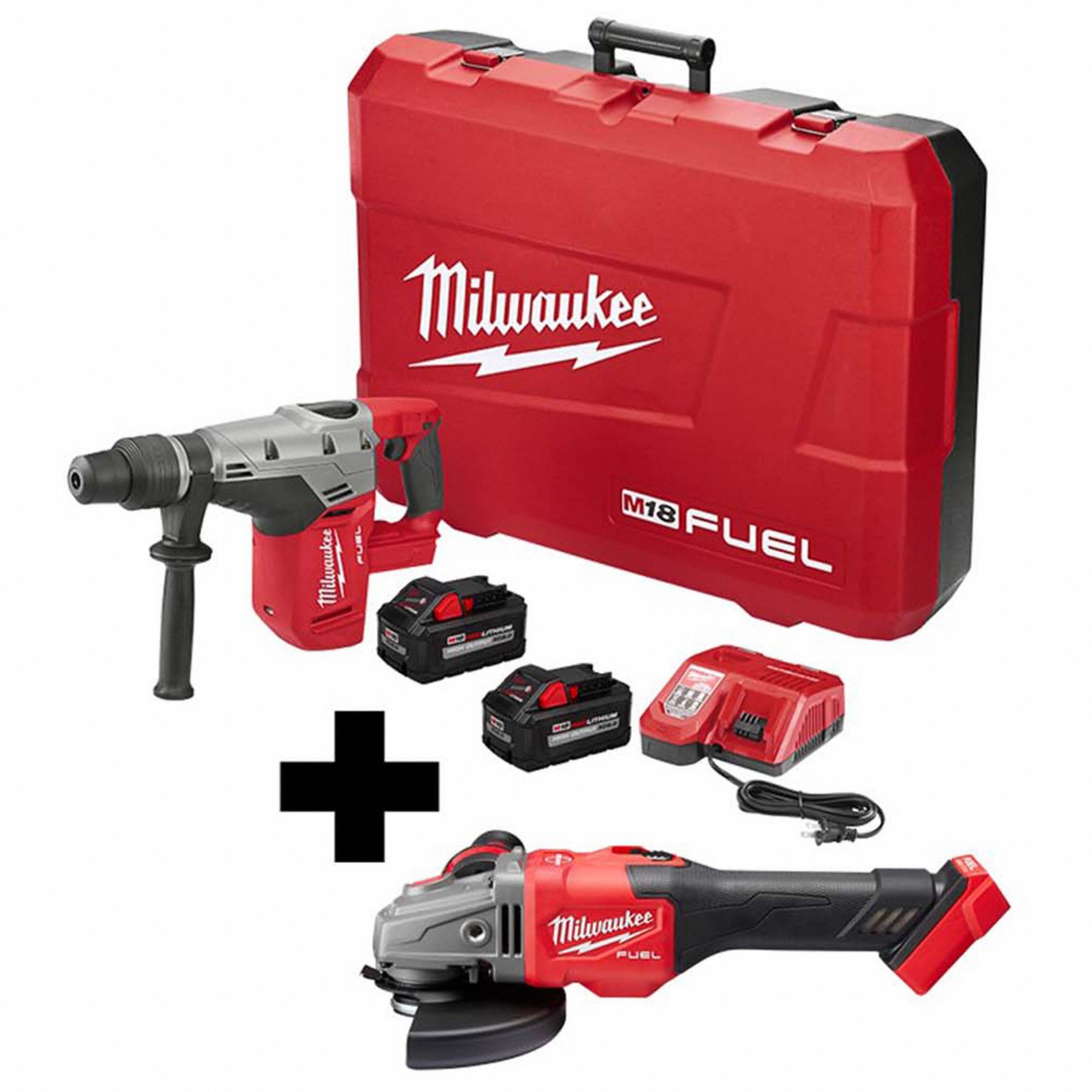 MILWAUKEE M18 FUEL, Tool Combination Kit, 18V DC Voltage, Number of Tools 2 382ZE1271722HD