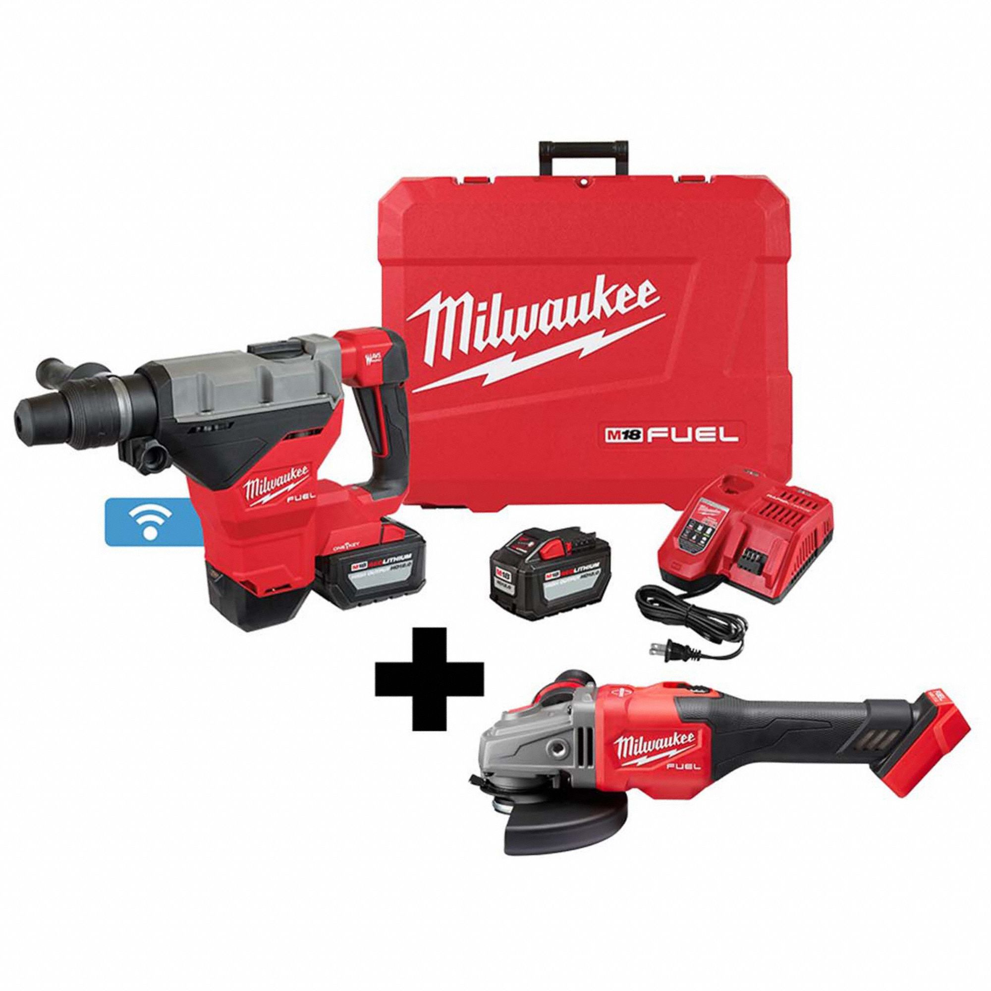 MILWAUKEE M18 FUEL, Tool Combination Kit, 18V DC Voltage, Number of