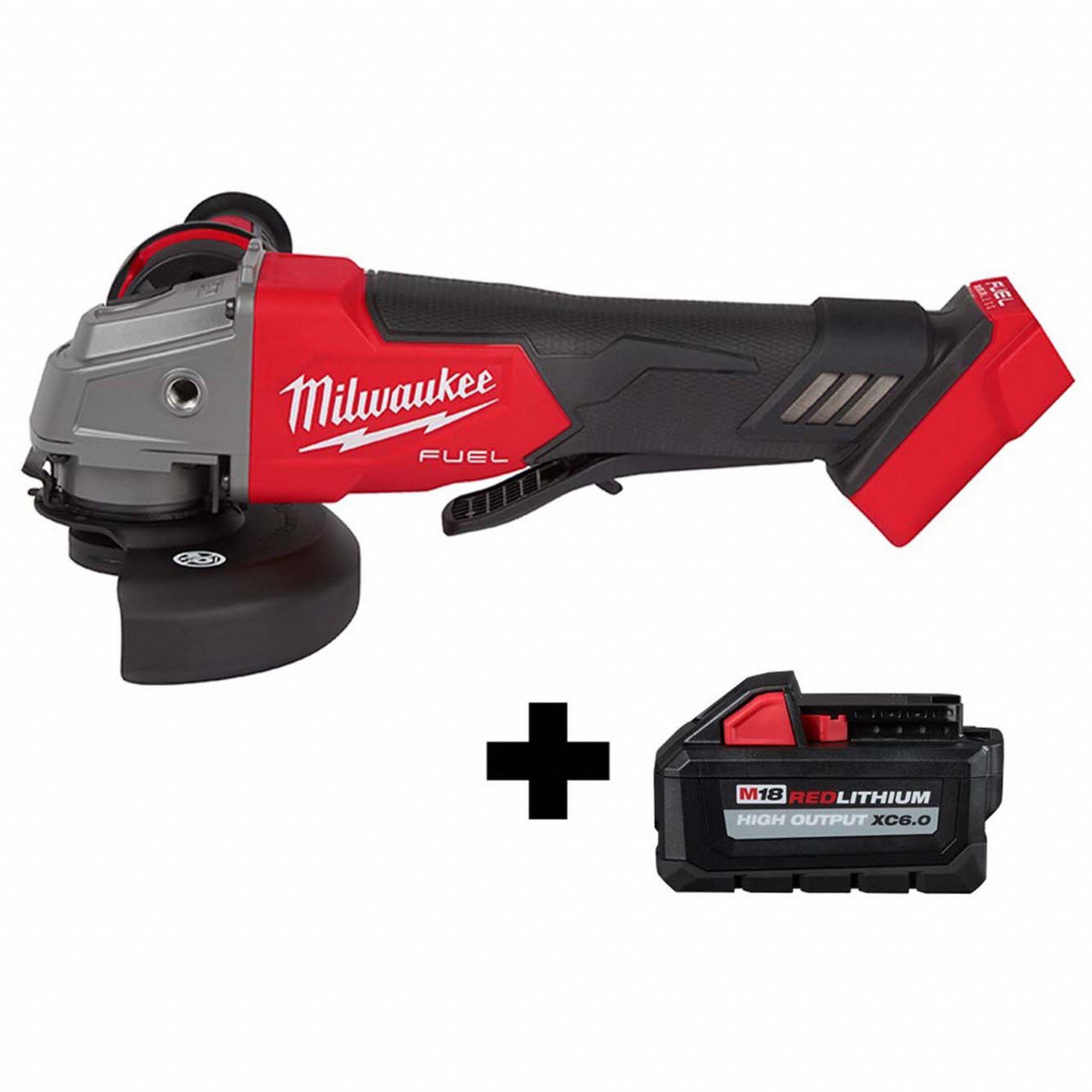 MILWAUKEE Cordless, Angle Grinder, 4 1/2 in, 5 in Wheel Diameter, 18V ...