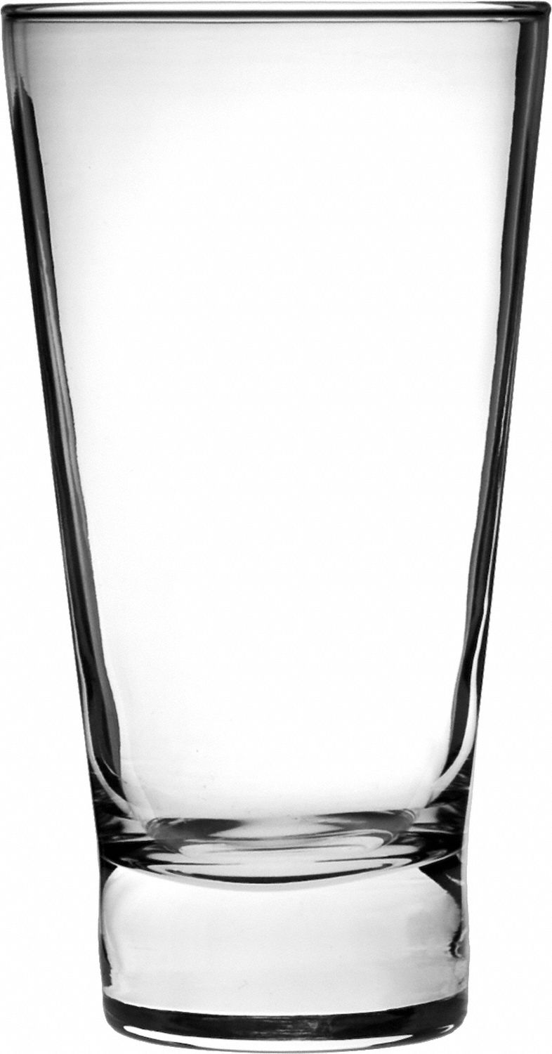 Beverage Glass: London, 15 3/4 oz Capacity, Clear, Glass, 3 3/8 in Dia