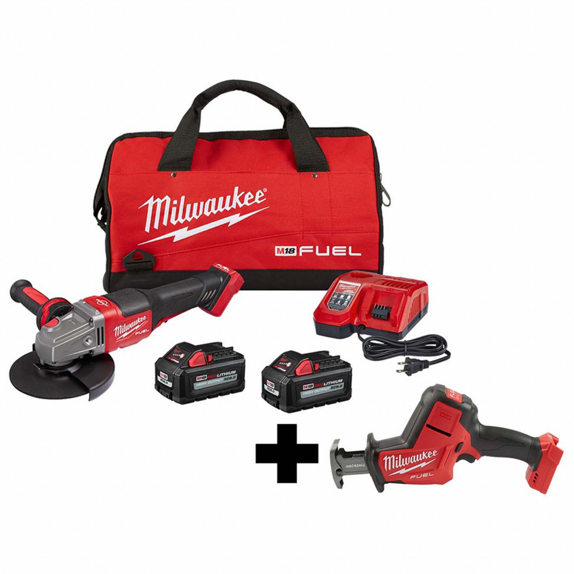 MILWAUKEE, 18 V Volt, 2 Tools, Grinder Kit 384NT3298022, 271920