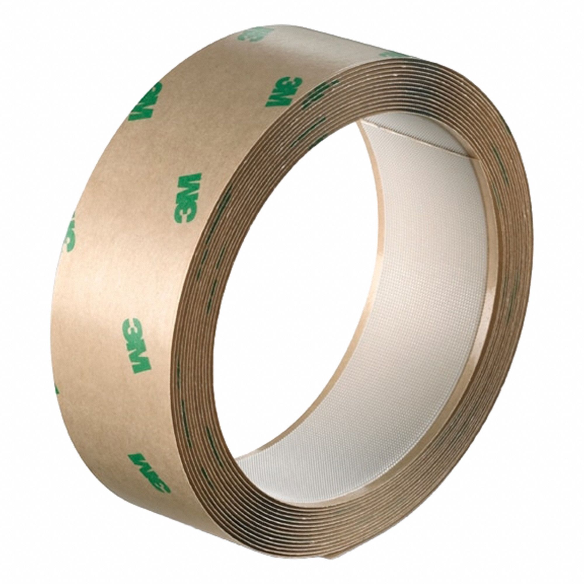 Hook-and-Loop Fastener: Roll, White, Hook, 1 in Overall Wd, 75 ft Overall Lg, Adhesive, Acrylic