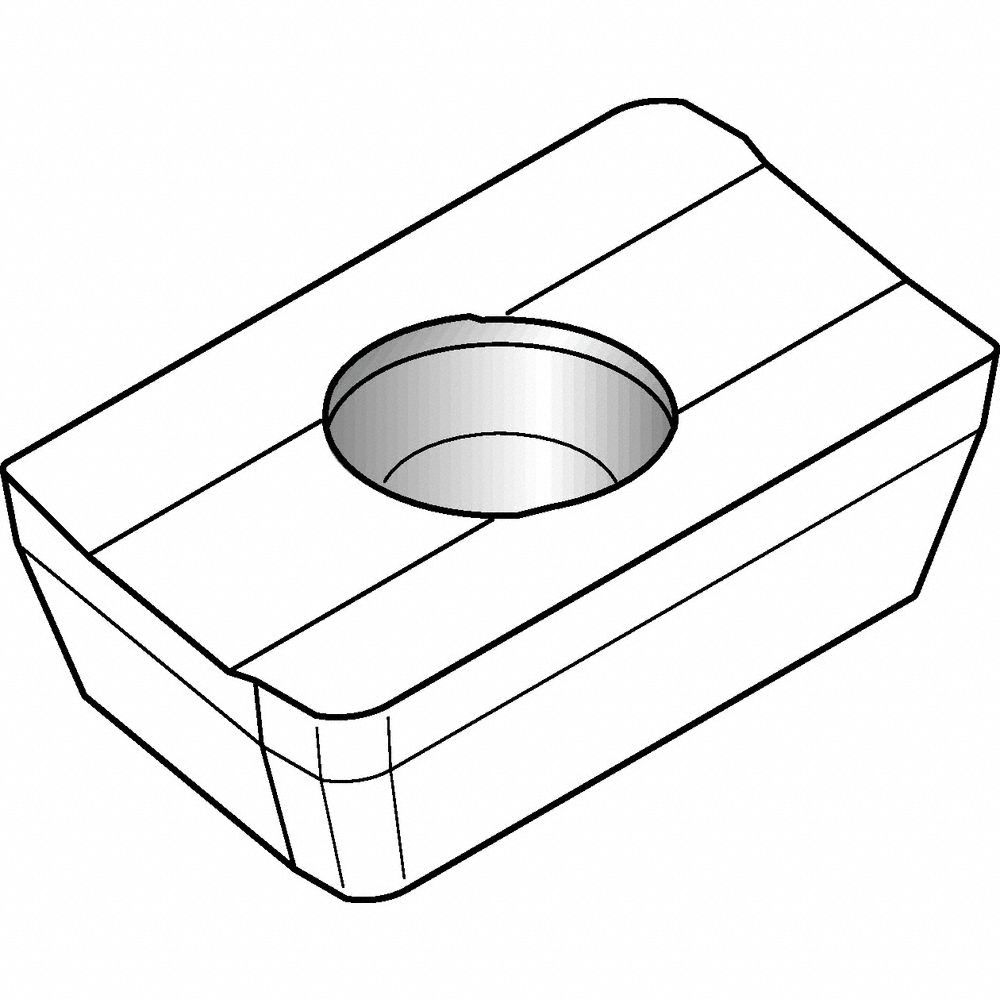 Shoulder Mill Insert: 0.0468 in Corner Radius, 0.1886 in Thick