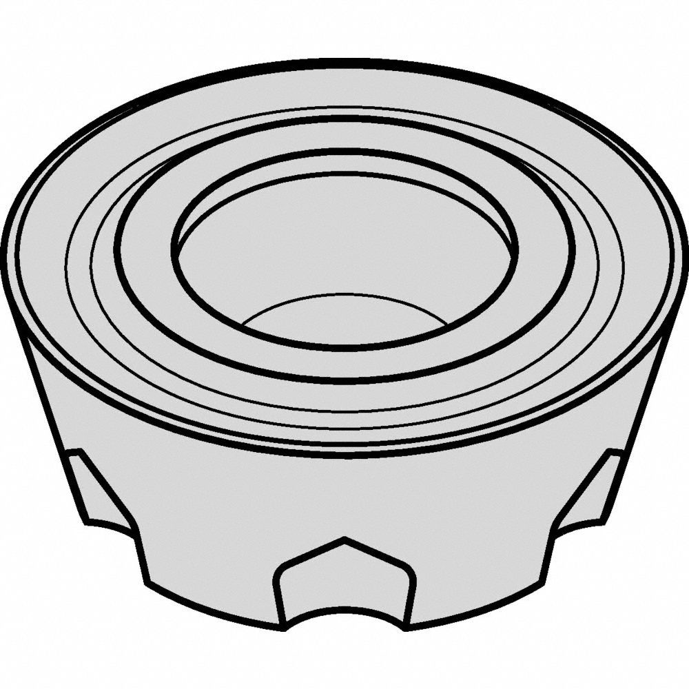 Round Milling Insert: 0.472 in Inscribed Circle, 0.1875 in Thick