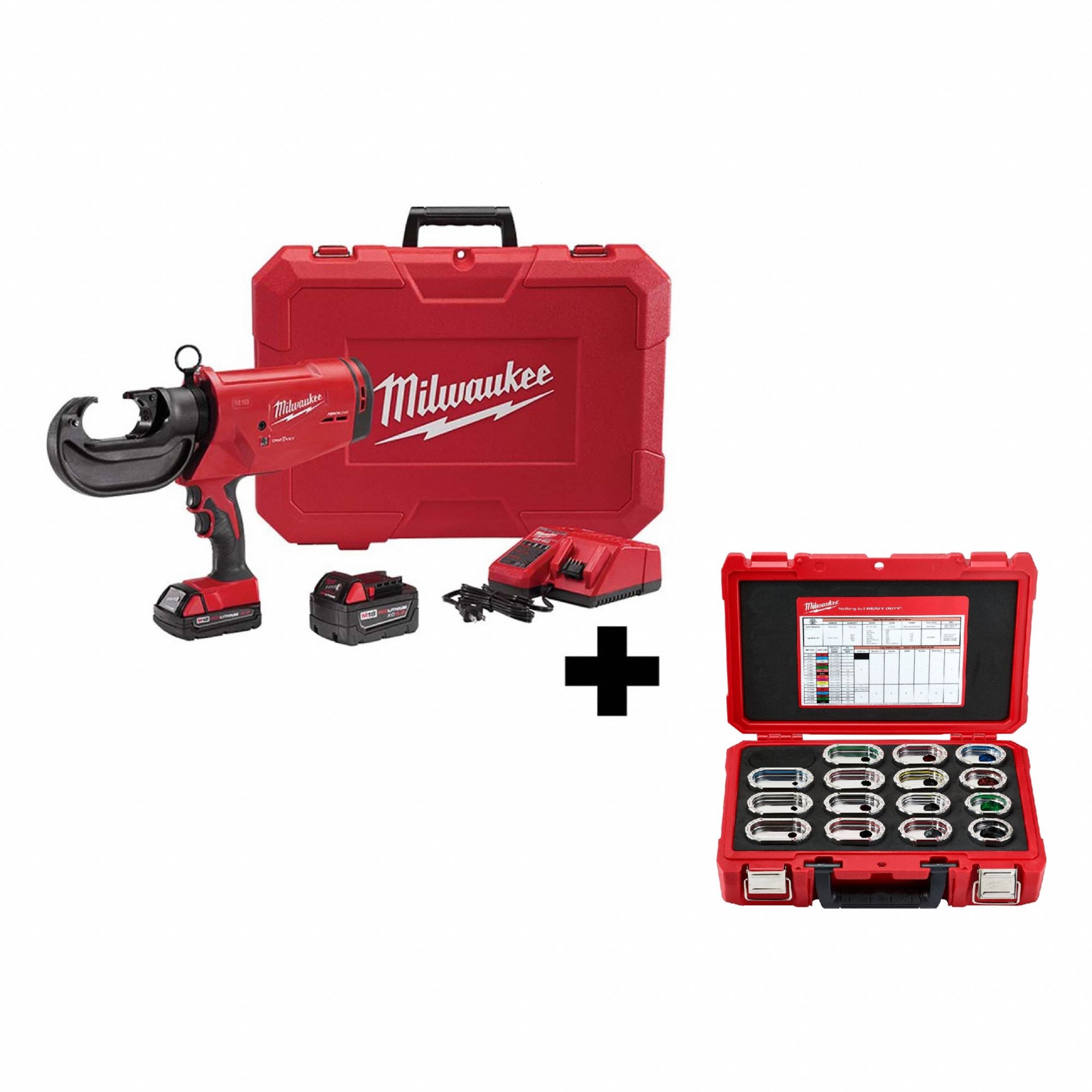 M18 750 MCM Crimper Kit,  600 MCM Die Kit