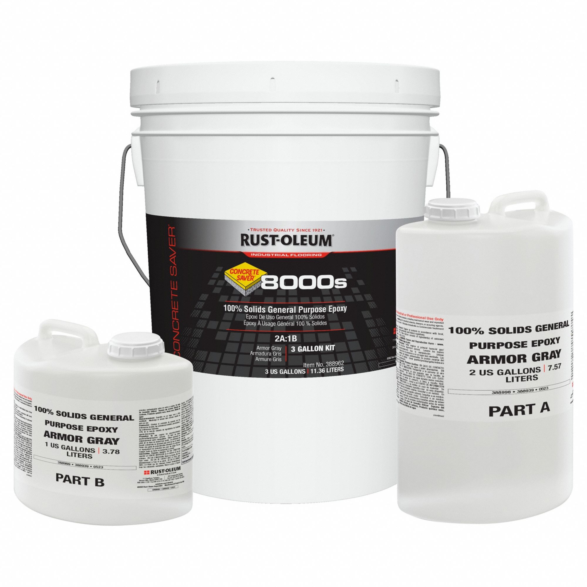 Epoxy Coating: Concrete Saver 8000S8000S, Epoxy Floor Coatings, Solvent, Epoxy, Activator