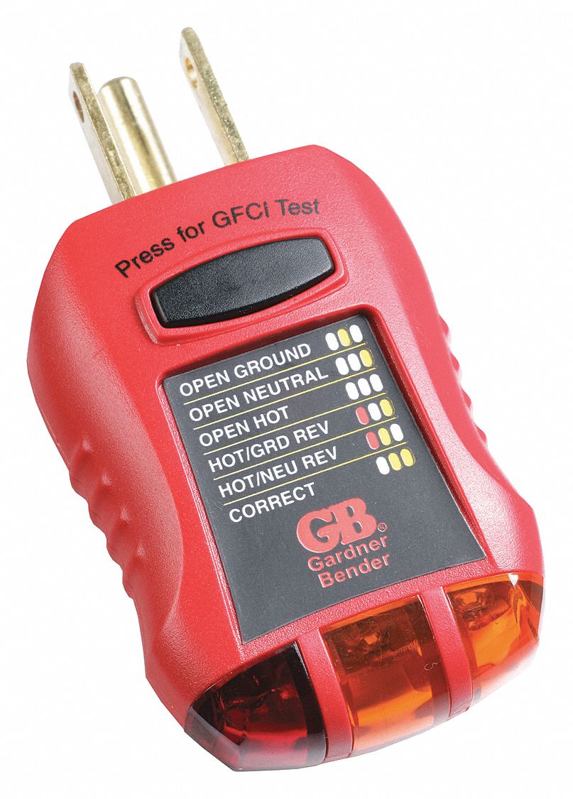 GARDNER BENDER, GFI3501, GFI3501, GFCI Receptacle Tester/Circuit