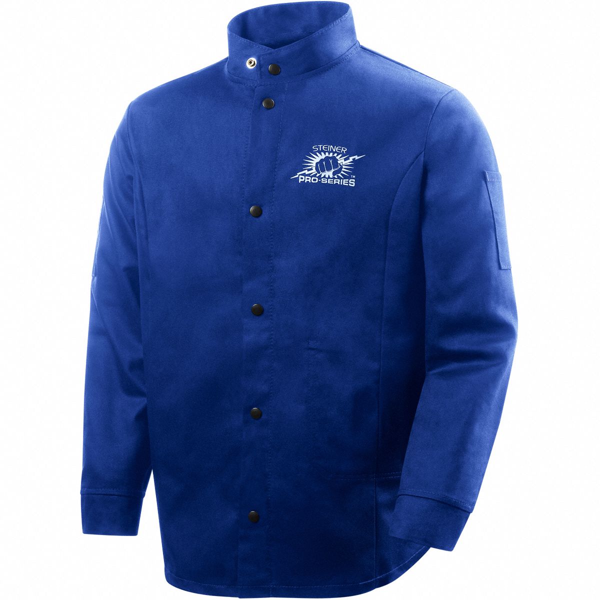 WELDING JACKET,30 IN,BLUE,2XL,9FR