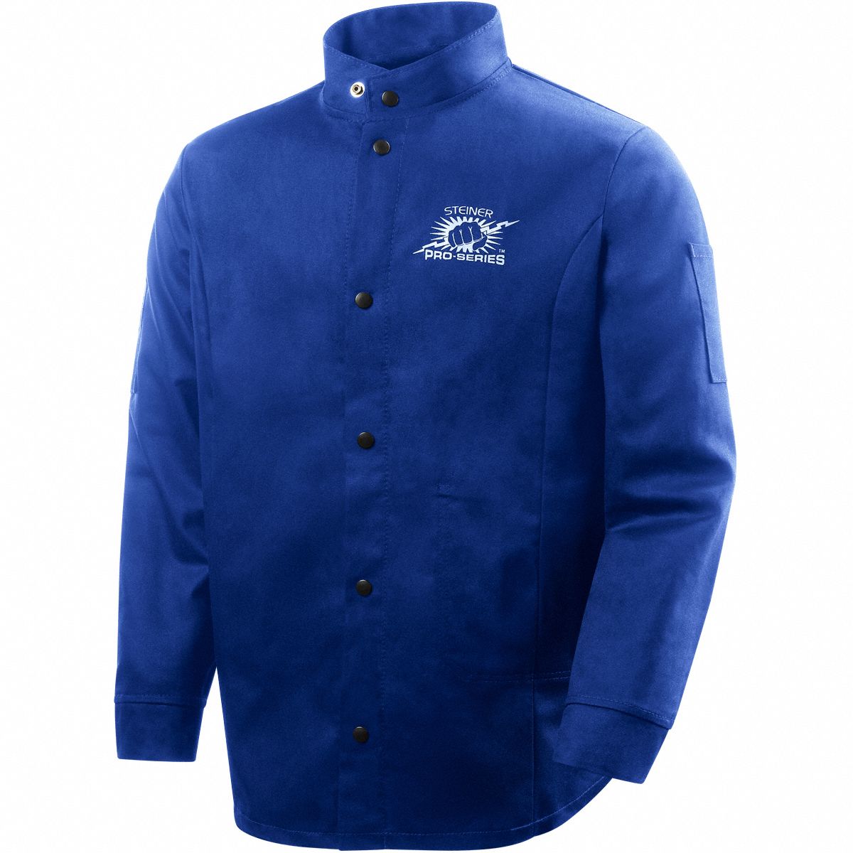 WELDING JACKET,30 IN,BLUE,4XL,9FR