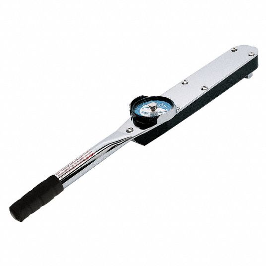 CDI TORQUE PRODUCTS Dial Torque Wrench, InchPound, NewtonMeter, 3/8