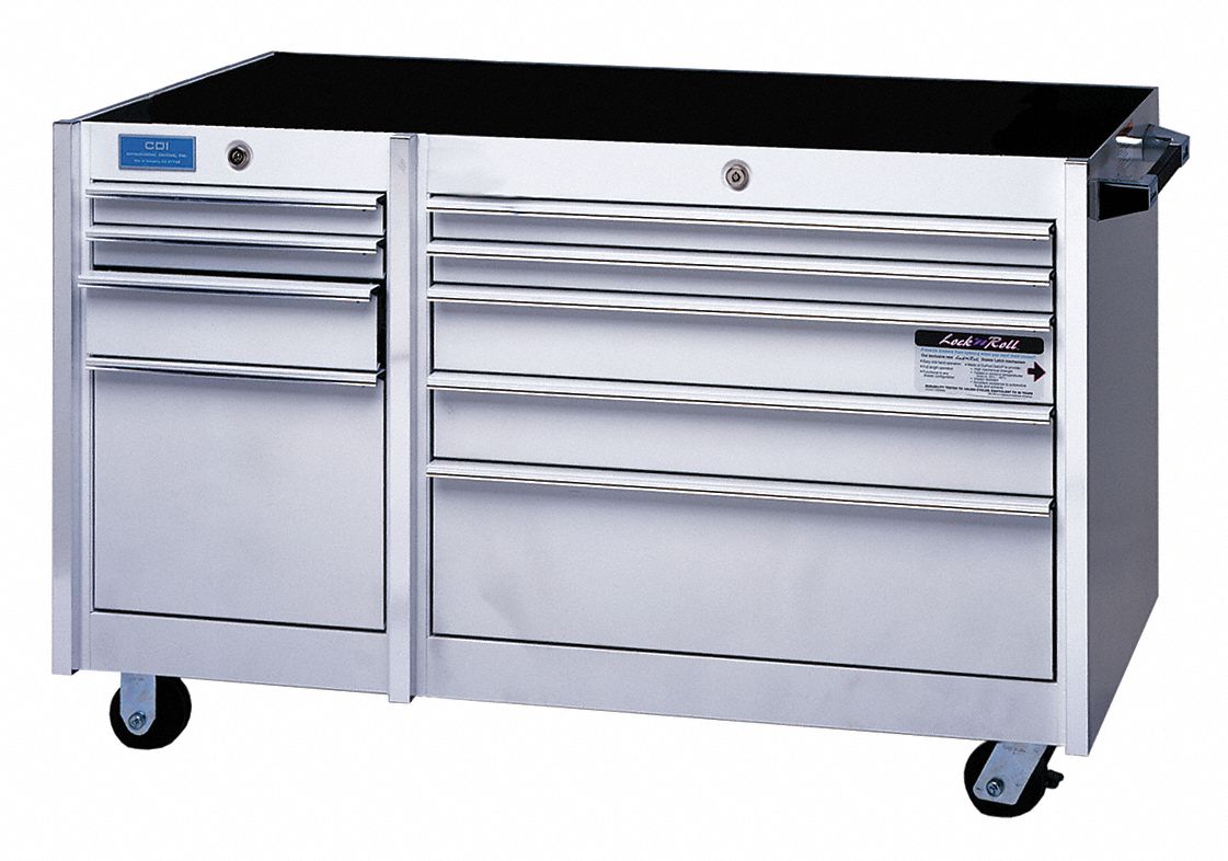 CDI Rolling 45"Wx24"Dx33"H, White 38A286200010002 Grainger