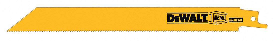 Bi-Metal Recip Blade, St/Bck, 8 In, PK100