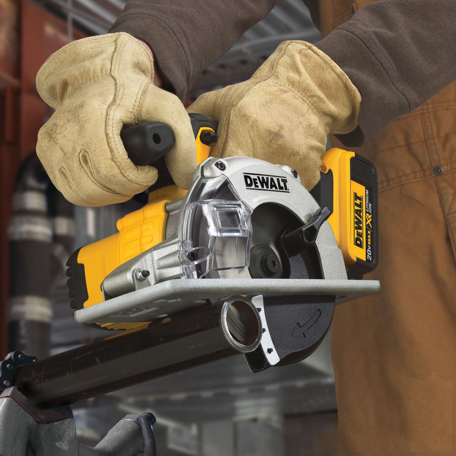 DEWALT Circular Saw Kit, 5 1/2 in Blade Dia., Left Blade Side, Bevel