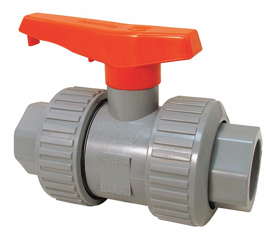 Ball Valve: 3/4 in Pipe Size, Full, 250 psi CWP Max. Pressure, 73° to 210°F, Lever Handle