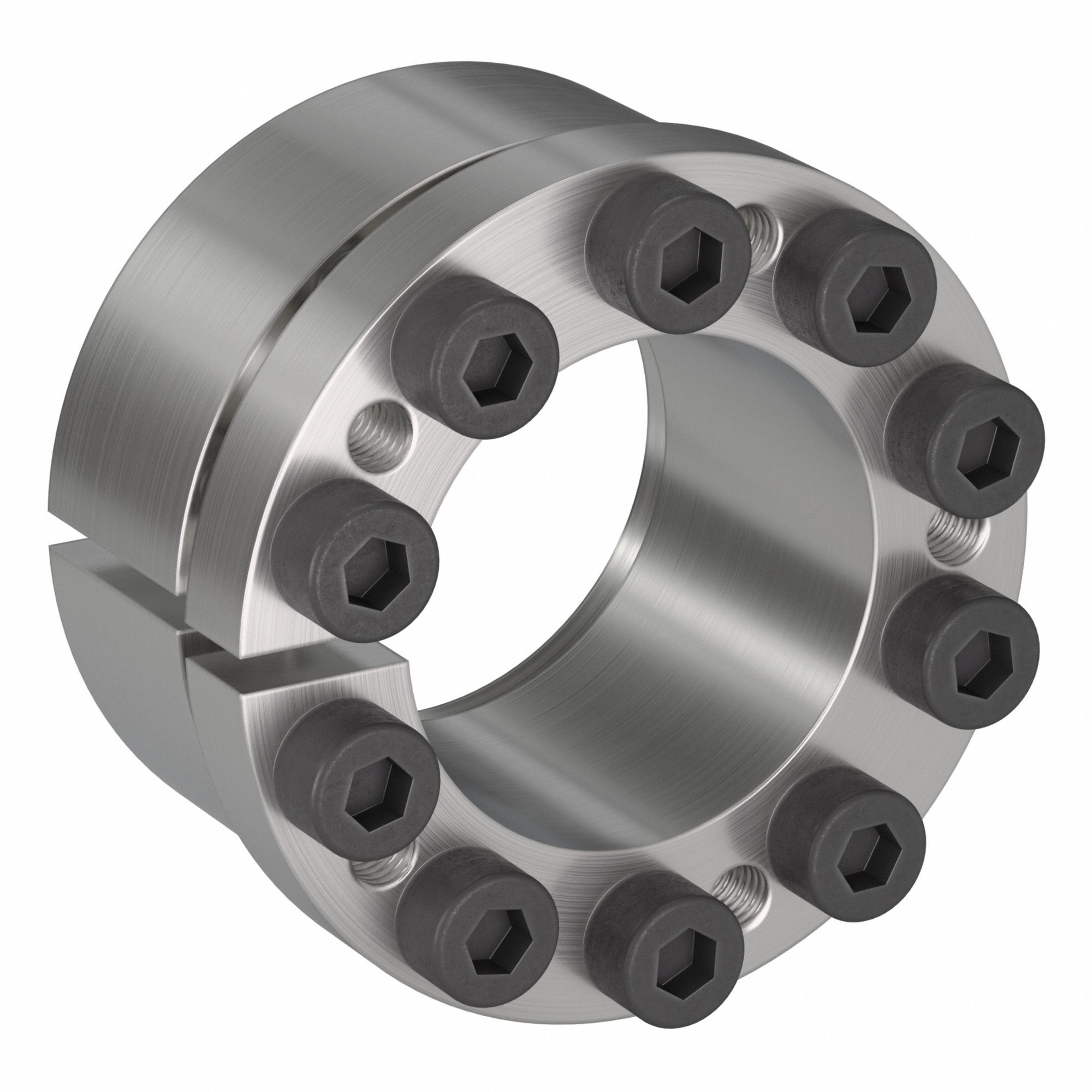 Keyless Bushing: Flanged, For 6 mm Shaft Dia, 13/16 in OD, 20.5 mm Wd