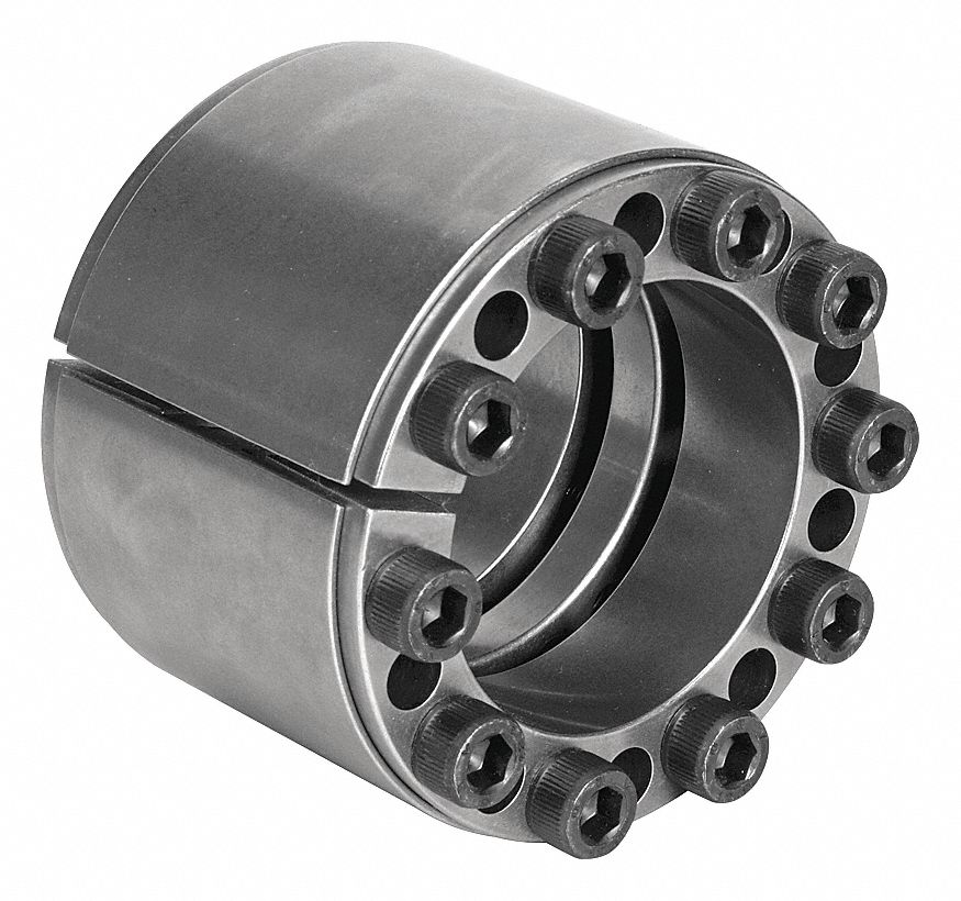 CLIMAX METAL PRODUCTS Keyless Bushing: For 3 7/8 in Shaft Dia, 5 45/64 in  OD, 4.488 in Wd