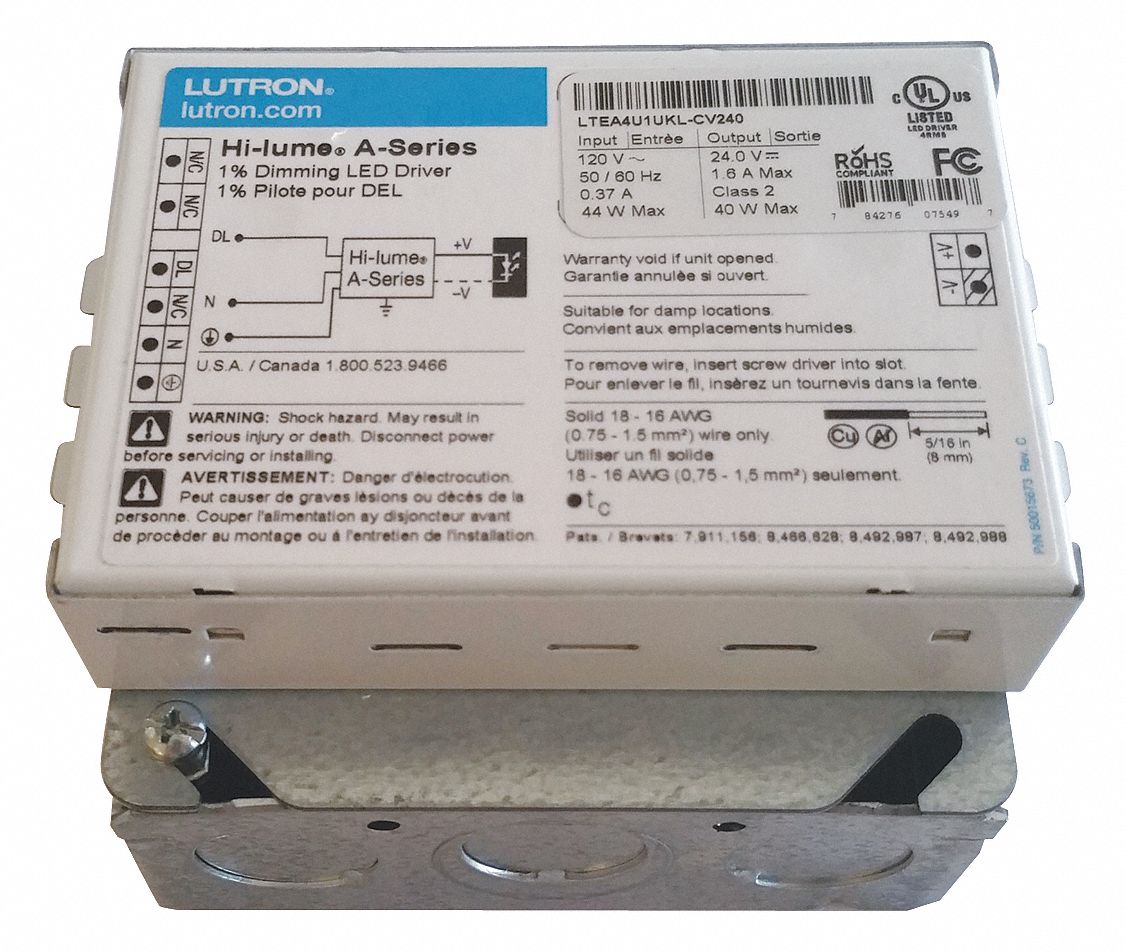 NSSP Lutron Hi-Lume 1% Dimming LED Driver L3DA4U1UKS-JC083  120-277V 38W Max 38V 