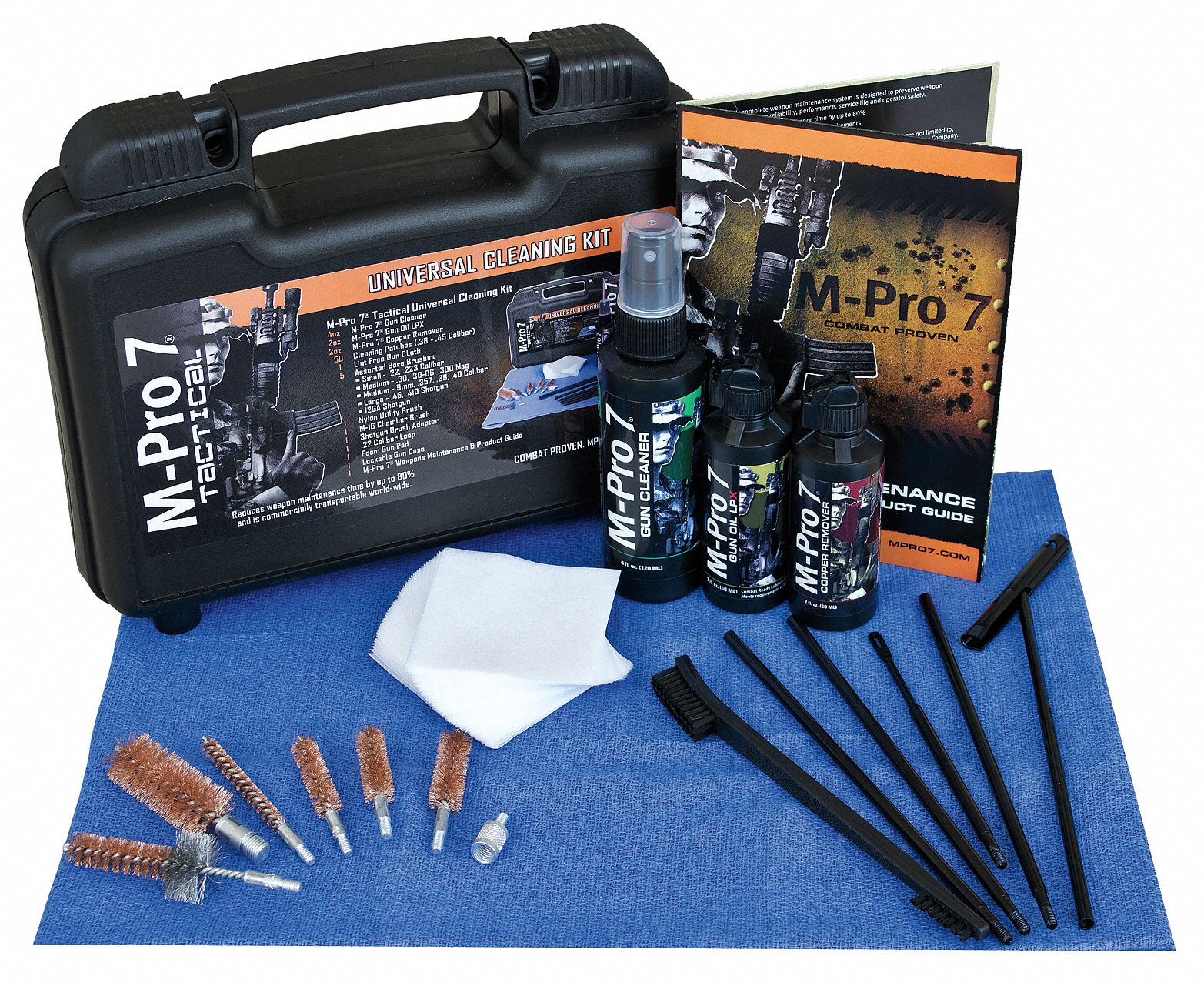 4pcs Black Gun Cleaning Kit Shotgun Rifle Tube Cleaner Hook Brush PickNWESha 