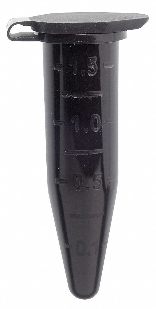 Microcentrifuge Tube: Polypropylene, 0.05 oz Capacity - oz, 1.5 mL Capacity - mL, Includes Closure
