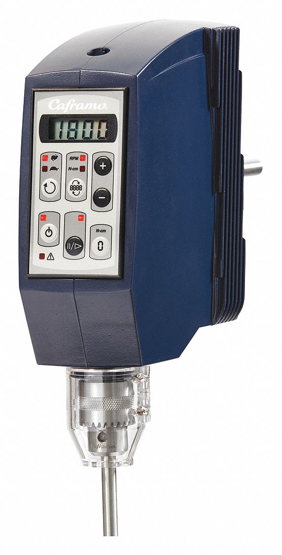 Overhead Mixer: 1, 800 RPM Max Speed, 568 N-cm, 90, 000 cps Max Viscosity, 80 L Volume