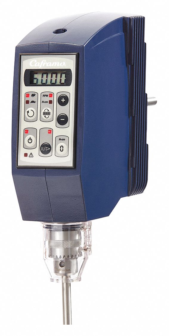 Overhead Mixer: 6, 000 RPM Max Speed, 170 N-cm, 20, 000 cps Max Viscosity, 25 L Volume