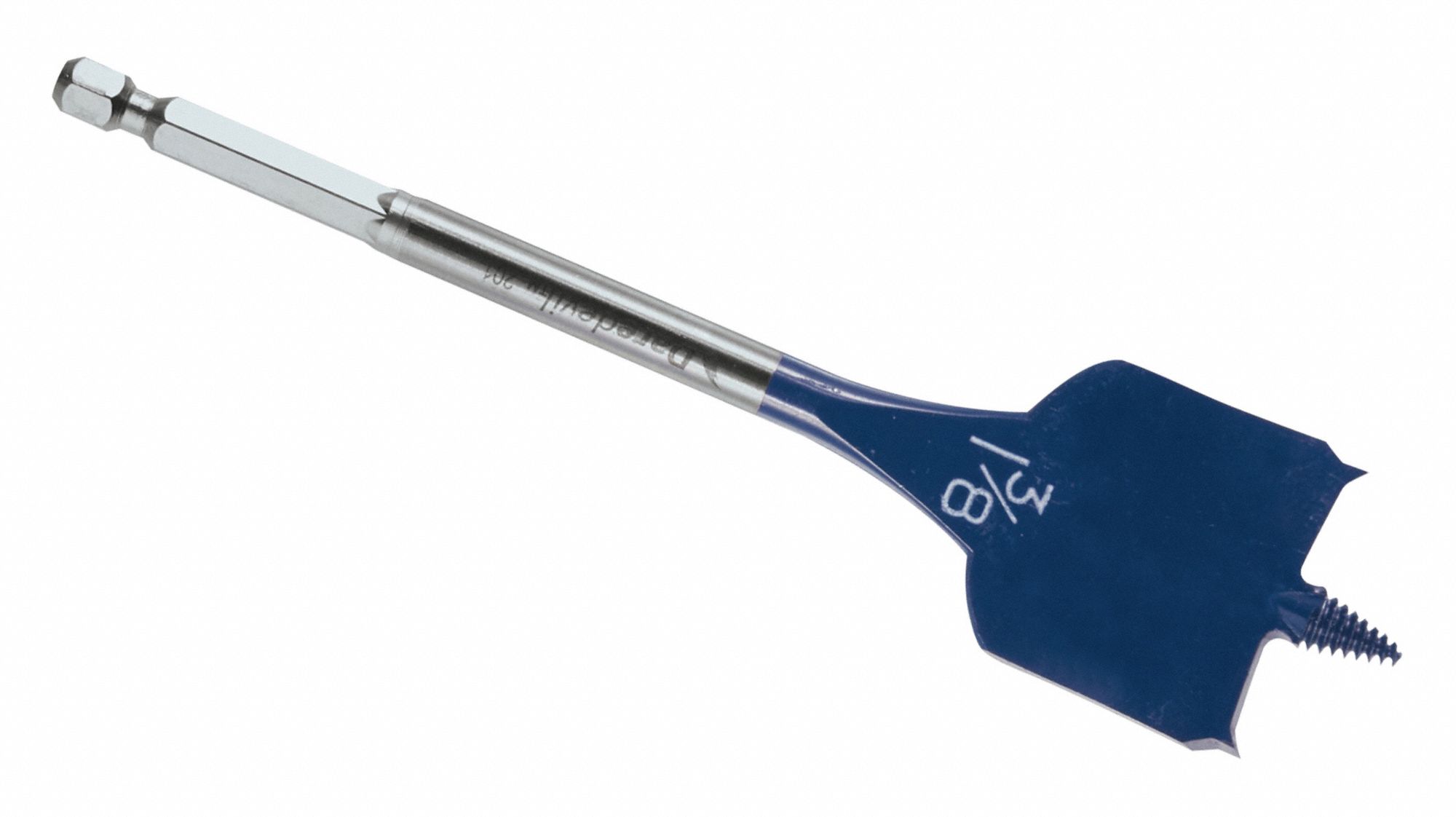 BOSCH Spade Drill Bit 1 3/8 in Drill Bit Size, 6 in Overall Lg, Painted, 1/4 in Shank Hex Size