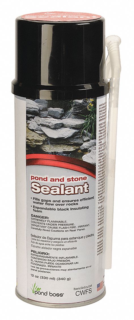 Pond Sealant: 24 hr Full Cure Time, Polyurethane, Charcoal