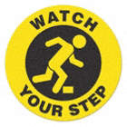 TRAFFIC SIGN,WATCH YOUR STEP,BLK/YELLOW