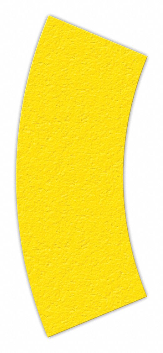Floor Tape Yellow 2 1/2 inx6 in Arc PK25