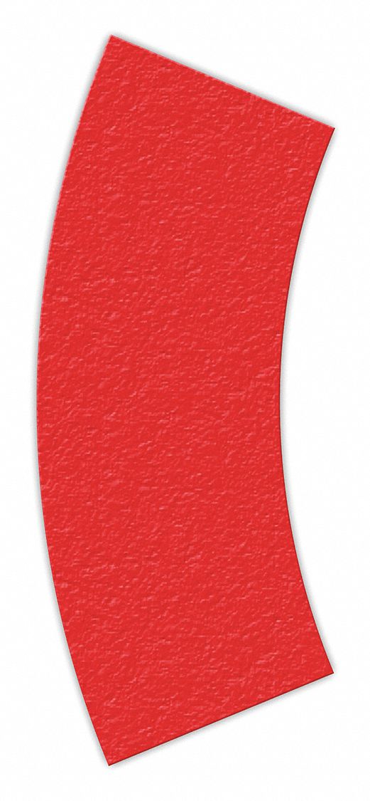 Floor Tape Red 2 1/2 inx6 in Arc PK25