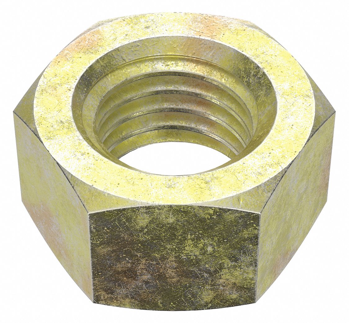 ÉCROU HEX,M16-2,00,LA HEX 24MM,H HEX 13MM,ACIER,CLASSE 8,ZINC JAUNE,25PQT