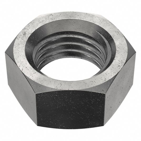 Structural Nut: M16-2.00 Thread, Steel, Class 10, Black Oxide, 100 PK