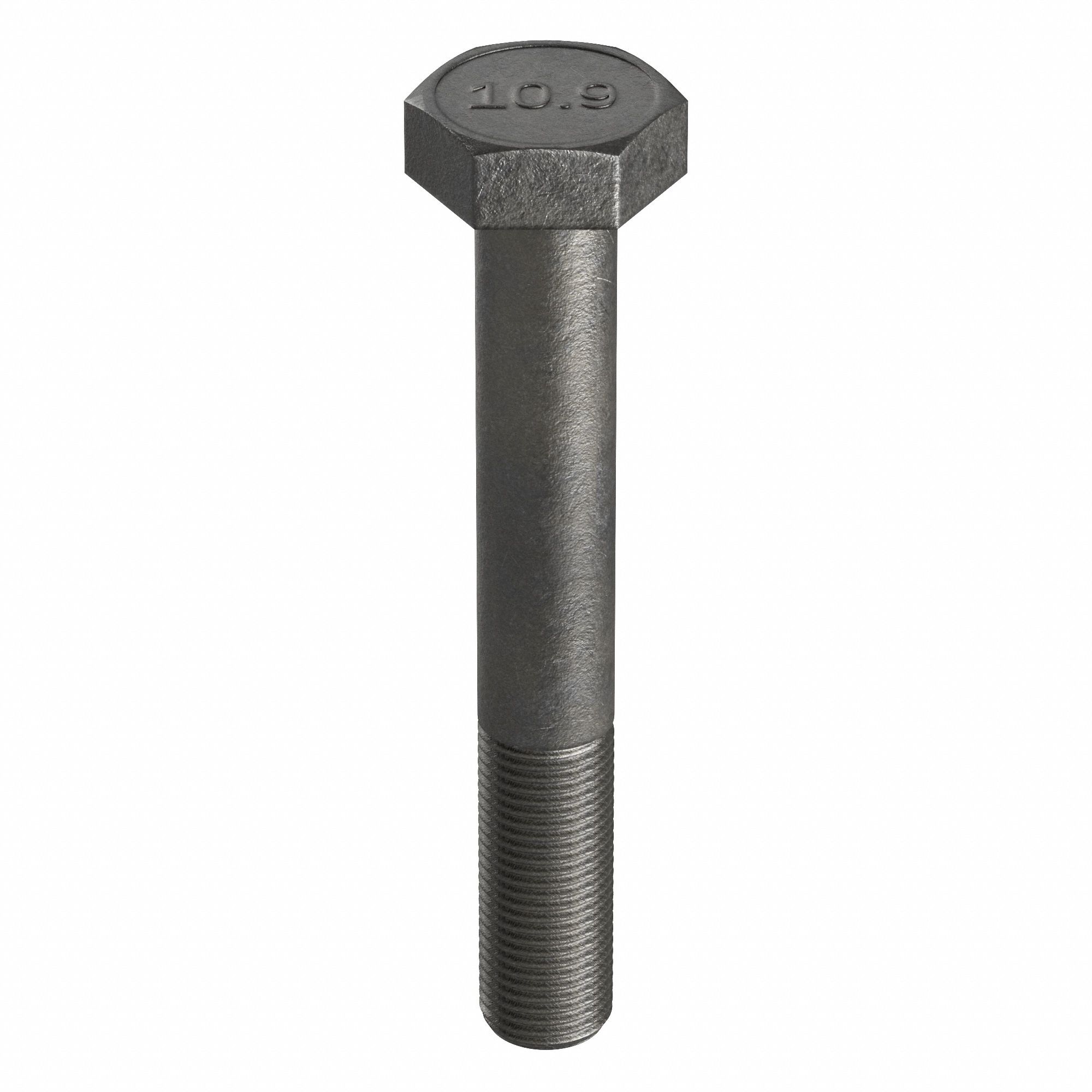 Hex Head Cap Screw: Steel, Class 10.9, Black Oxide, M10-1.00, Extra Fine, 50 mm lg, Metric, 50 PK