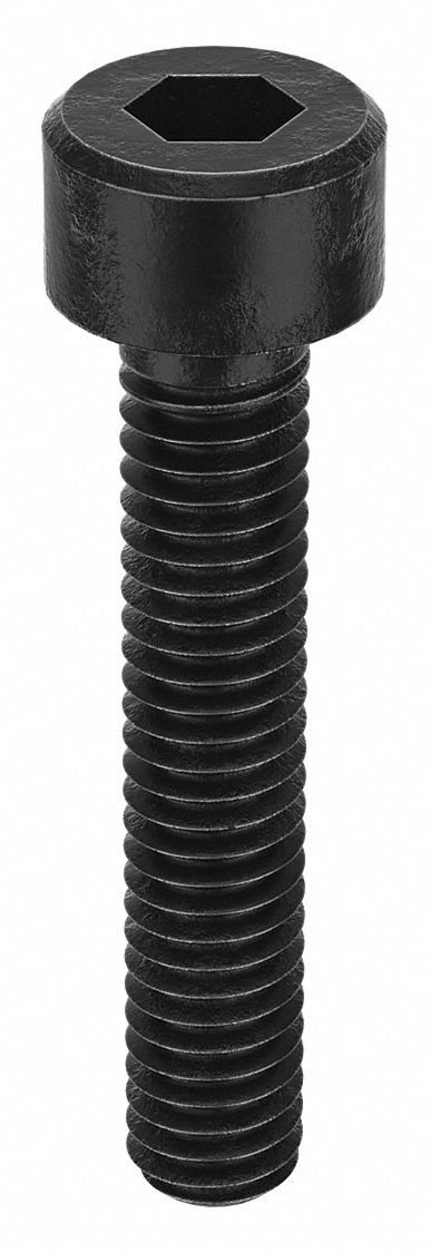 Socket Head Cap Screw: M2.5x0.45 Thread Size, 14 mm Lg, Std, Black Oxide, Alloy Steel, 100 PK
