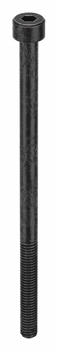 Socket Head Cap Screw: M4x0.70 Thread Size, 75 mm Lg, Std, Black Oxide, Alloy Steel, 100 PK