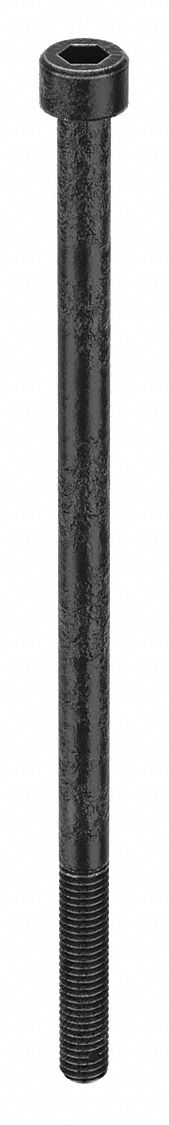 Socket Head Cap Screw: M6x1.00 Thread Size, 130 mm Lg, Std, Black Oxide, Alloy Steel, 25 PK