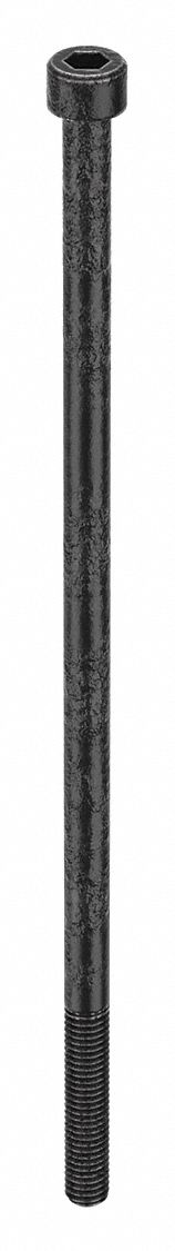 Socket Head Cap Screw: M6x1.00 Thread Size, 160 mm Lg, Std, Black Oxide, Alloy Steel, 10 PK