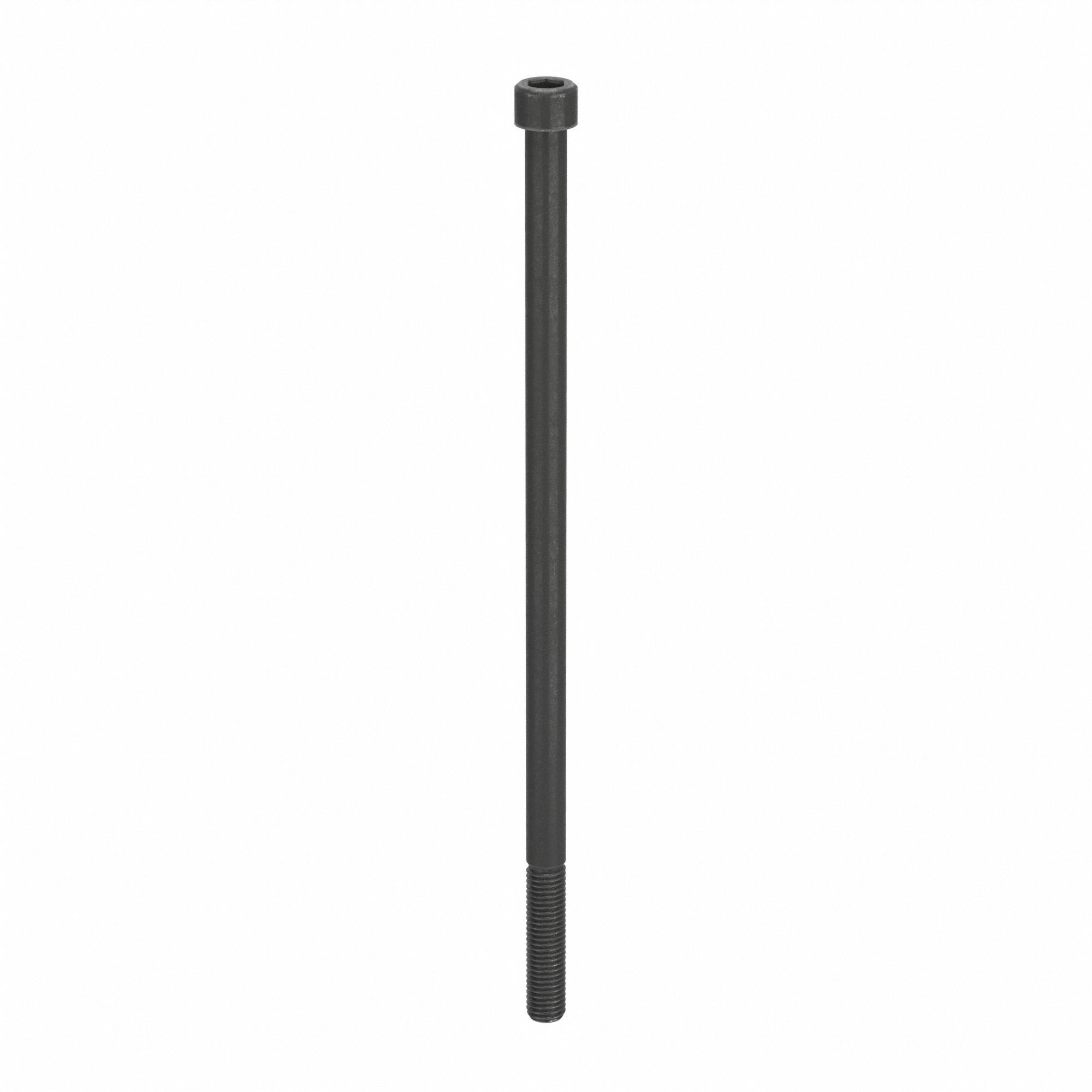 Socket Head Cap Screw: M12x1.75 Thread Size, 280 mm Lg, Std, Black Oxide, Alloy Steel, 5 PK