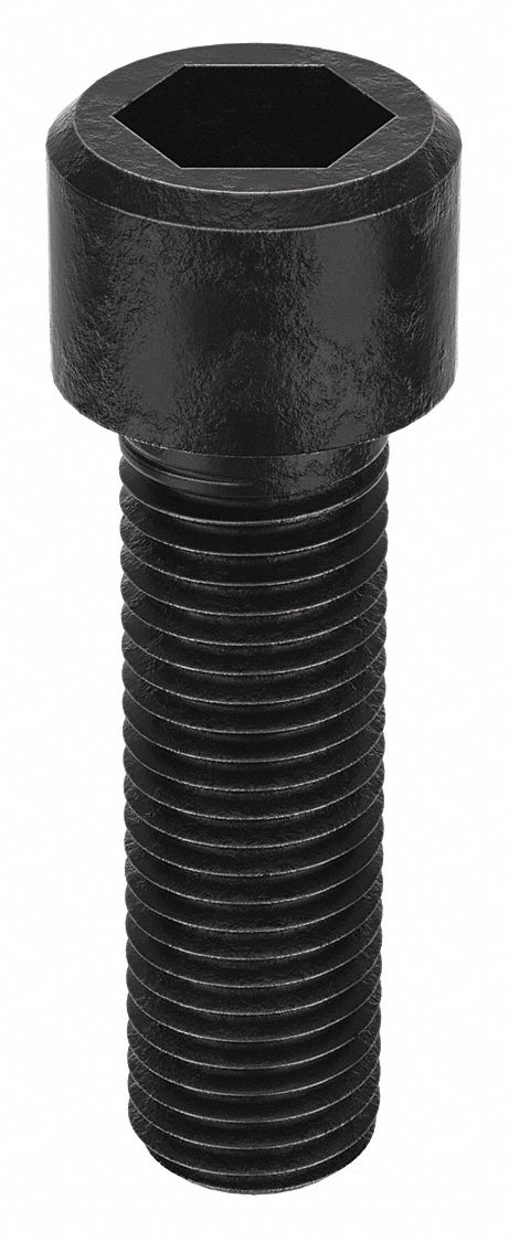 Socket Head Cap Screw: M16x2.00 Thread Size, 55 mm Lg, Std, Black Oxide, Alloy Steel, 25 PK