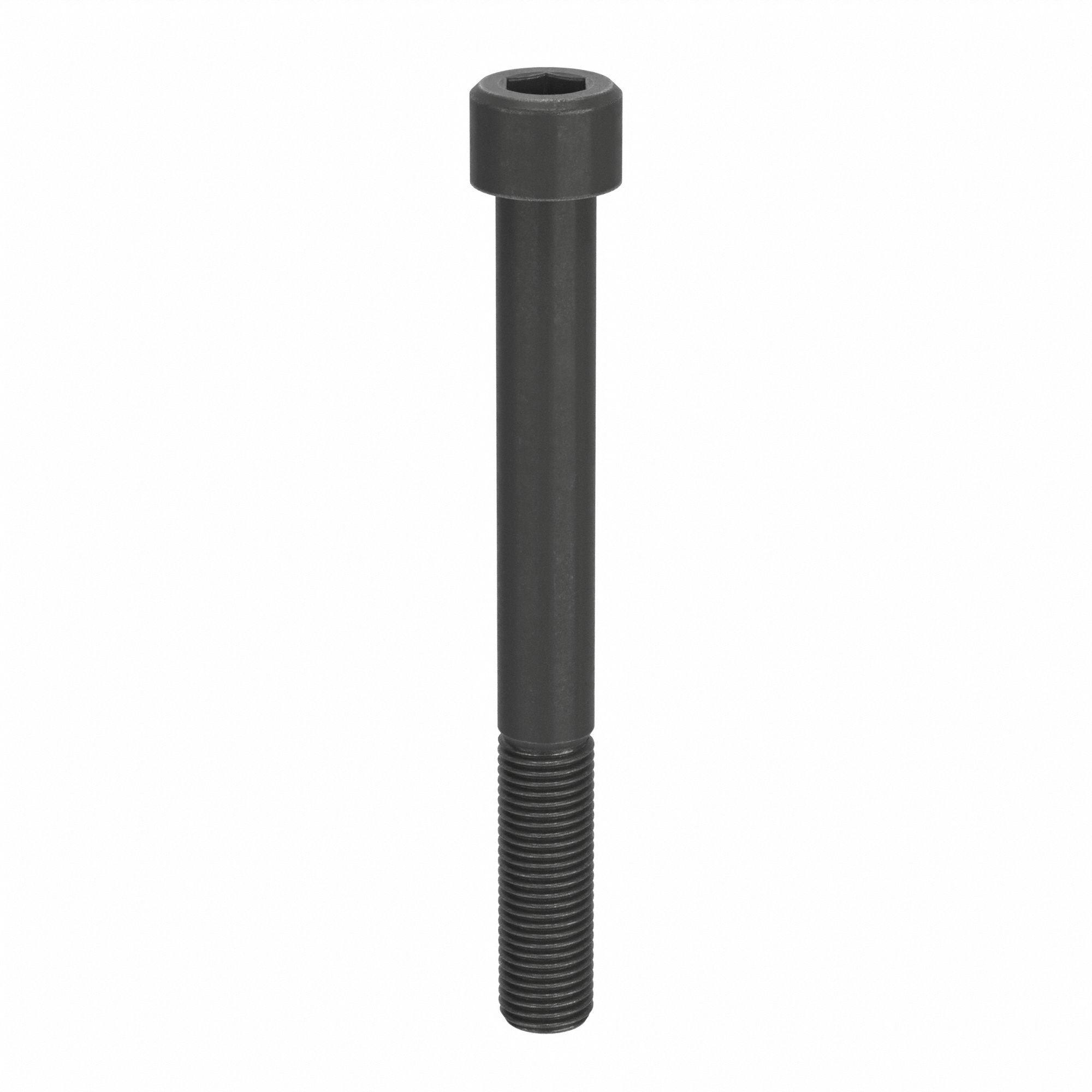 Socket Head Cap Screw: M22x2.50 Thread Size, 200 mm Lg, Std, Black Oxide, Alloy Steel, 5 PK