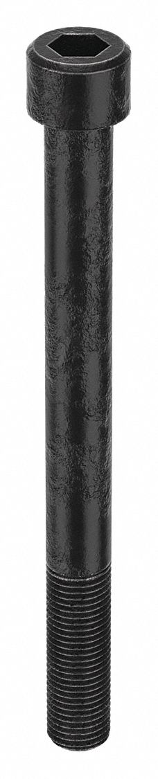 Socket Head Cap Screw: M22x2.50 Thread Size, 240 mm Lg, Std, Black Oxide, Alloy Steel, Class 12.9