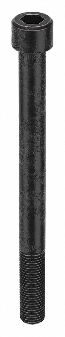 Socket Head Cap Screw: M22x2.50 Thread Size, 260 mm Lg, Std, Black Oxide, Alloy Steel, Class 12.9