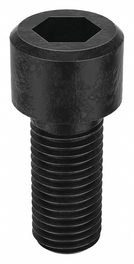 Socket Head Cap Screw: M24x3.00 Thread Size, 55 mm Lg, Std, Black Oxide, Alloy Steel, 10 PK