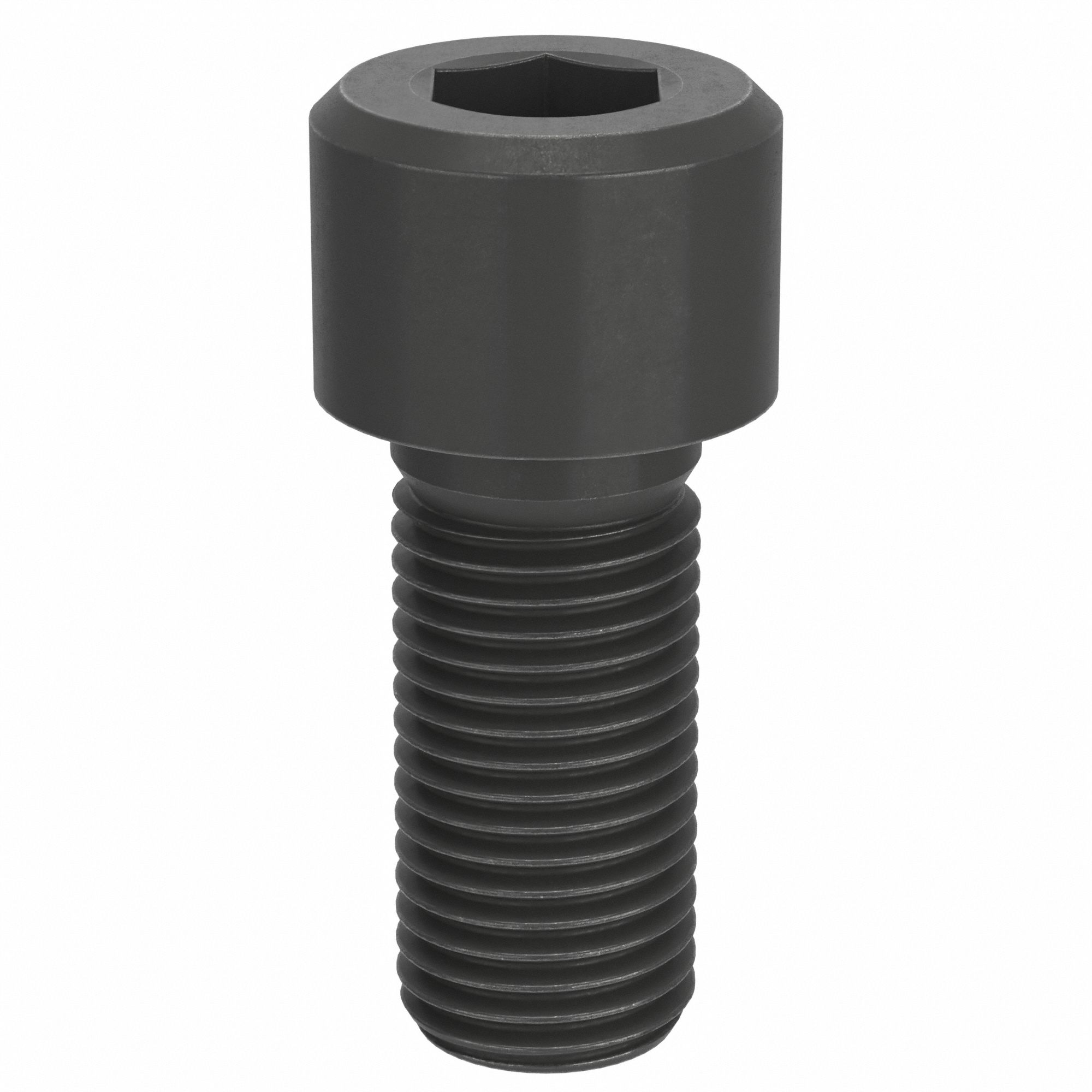 Socket Head Cap Screw: M27x3.00 Thread Size, 60 mm Lg, Std, Black Oxide, Alloy Steel, 5 PK