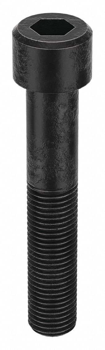 Socket Head Cap Screw: M30x3.50 Thread Size, 170 mm Lg, Std, Black Oxide, Alloy Steel, 5 PK