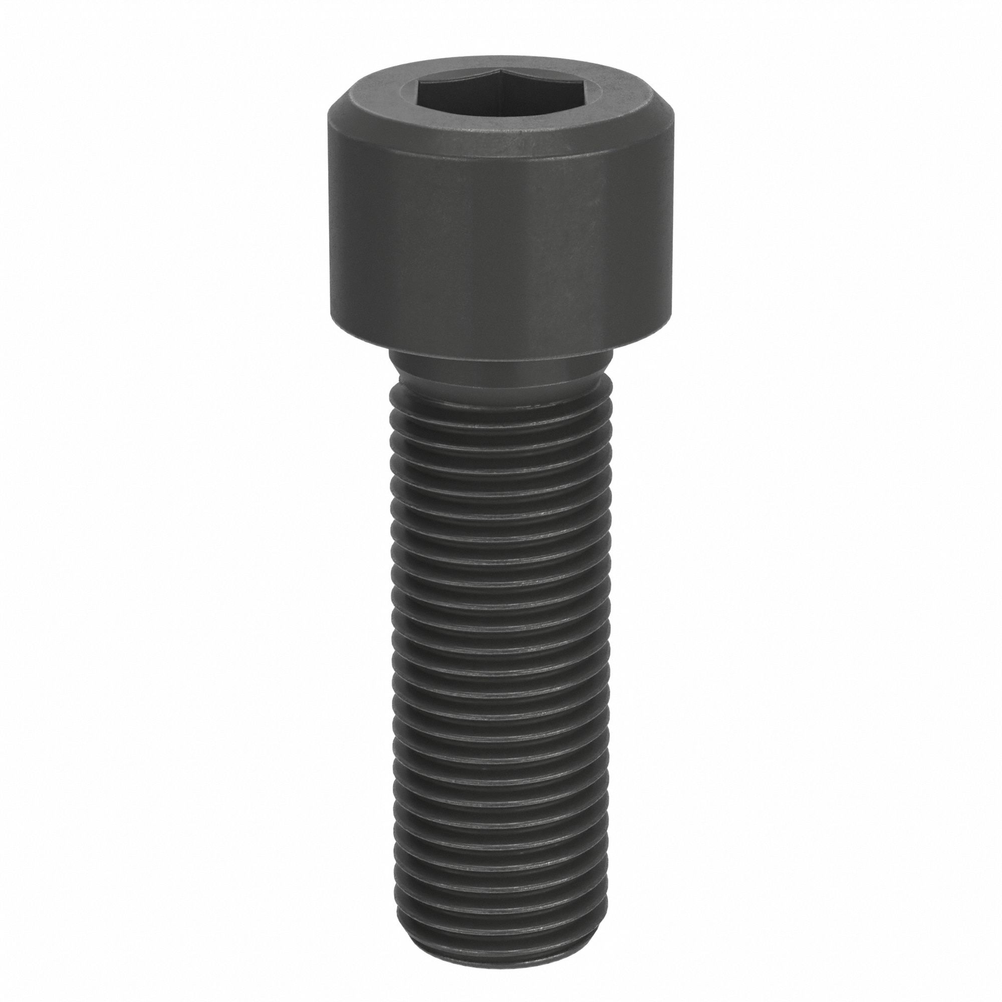 Socket Head Cap Screw: M33x3.50 Thread Size, 100 mm Lg, Std, Black Oxide, Alloy Steel, Class 12.9